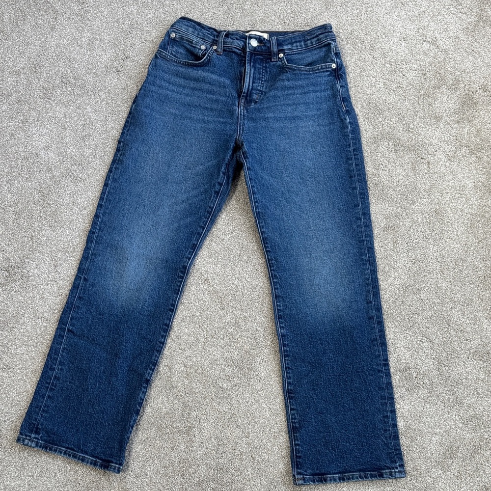 Madewell Dark Blue Straight Leg Jeans NWOT